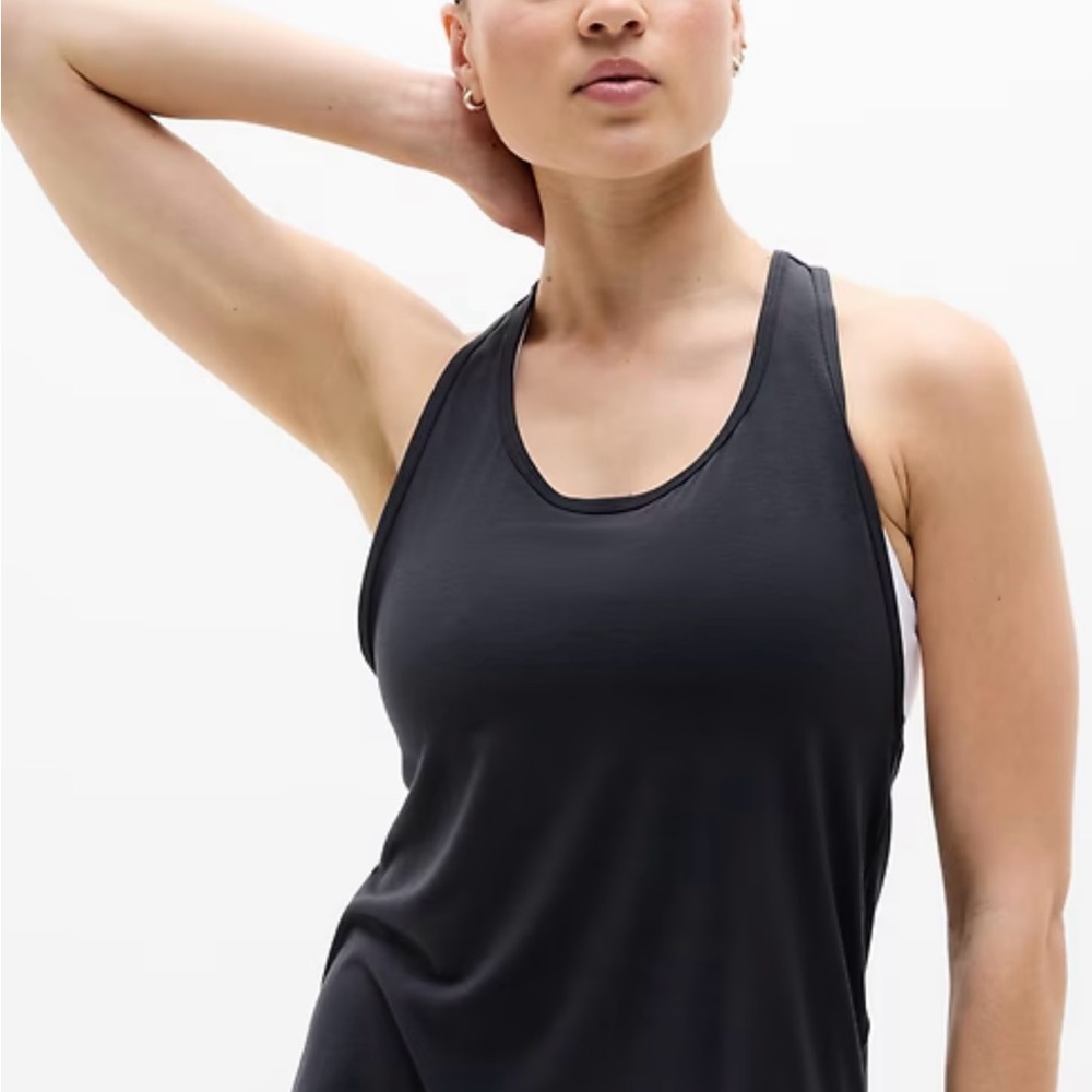 NWT SOLD OUT Athleta With Ease Sport Racerback Tank Top in Black